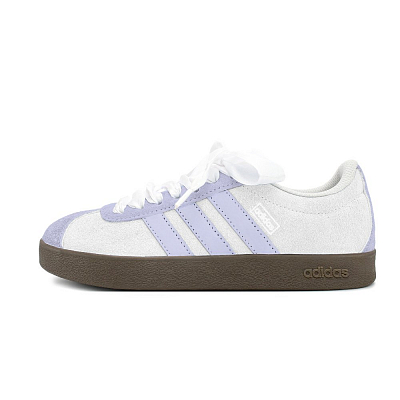 Adidas Neo VL Court Lifestyle Anti Slip Wear Resistant Low Top Skateboard Shoes Unisex Purple White