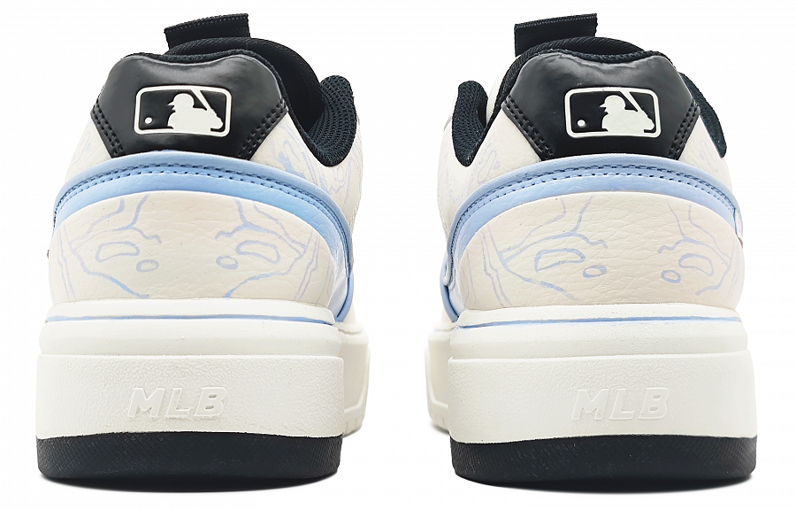 MLB Chunky Liner Heartfelt Manufacturing Wear-Resistant Height Increasing Low-Top Skateboard Shoes Unisex Pink White