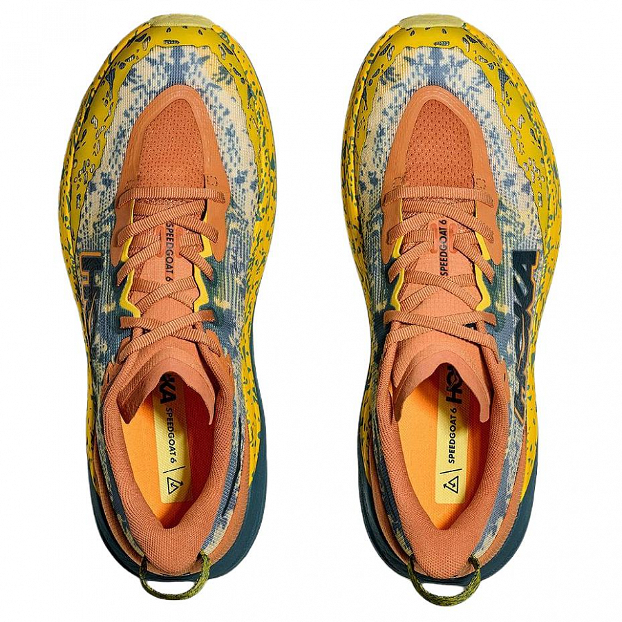HOKA ONE ONE Speedgoat 6 Cushioning, Wear Resistant Low Top Running Shoes Men's Yellow Orange купить в интернет-магазине Yoocart с быстрой доставкой по России.