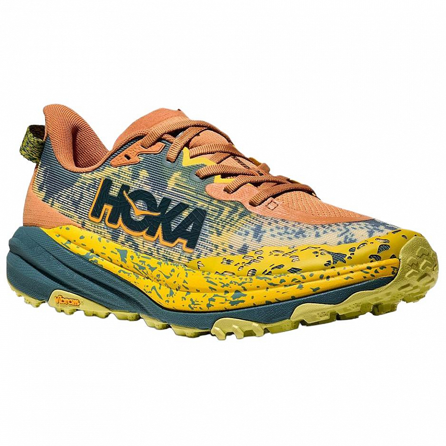 HOKA ONE ONE Speedgoat 6 Cushioning, Wear Resistant Low Top Running Shoes Men's Yellow Orange купить в интернет-магазине Yoocart с быстрой доставкой по России.