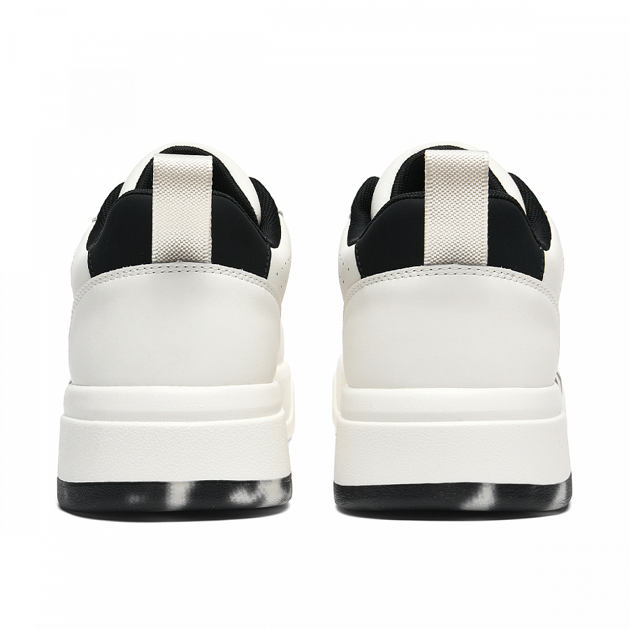 Lee Trendy Versatile, Fashion Minimalist Style White Sneakers Low Top Skateboard Shoes Men's