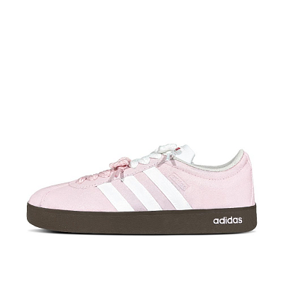 Adidas Neo VL Court Lifestyle Strawberry Milk Anti Slip Wear Resistant Low Top Skateboard Shoes Unisex Pink White