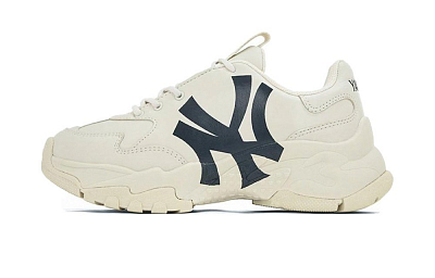 MLB Big Ball Chunky Low Top Chunky Sneakers Unisex Ecru