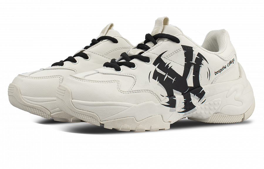 MLB Big Ball Chunky Low Top Chunky Sneakers Unisex Ecru