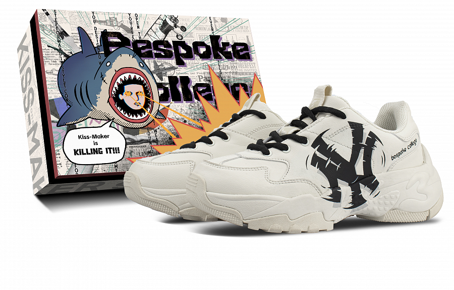 MLB Big Ball Chunky Low Top Chunky Sneakers Unisex Ecru