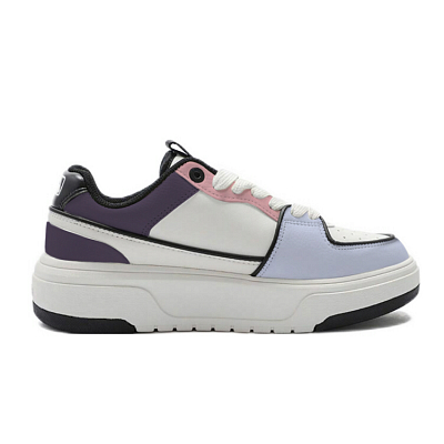 MLB Chunky Liner Slip Resistant Low Top Skateboard Shoes Unisex White Purple