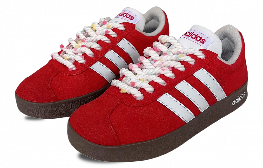 Adidas Neo VL Court 2.0 Breathable Moisture Wicking Low Top Skateboard Shoes Unisex Scarlet купить в интернет-магазине Yoocart с быстрой доставкой по России.