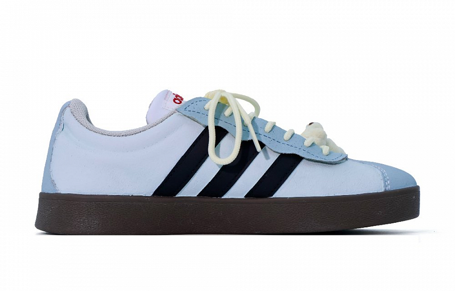 Adidas Neo VL Court 2.0 Polar Bear Cub MONE Manufacturing Abrasion Resistant Low Top Skateboard Shoes Unisex Sky Blue купить в интернет-магазине Yoocart с быстрой доставкой по России.