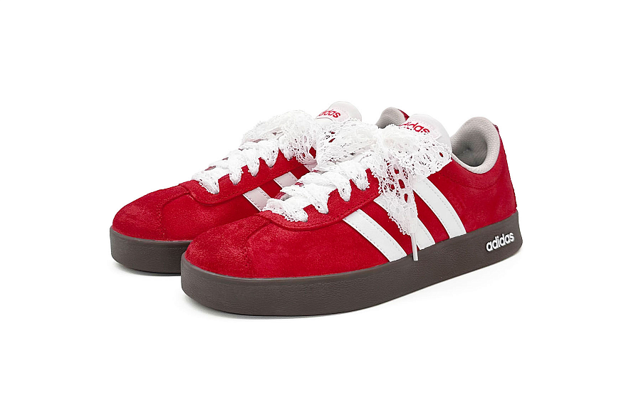 Adidas Neo VL Court 2.0 Anti Slip Wear Resistant Low Top Skateboard Shoes Unisex Red White купить в интернет-магазине Yoocart с быстрой доставкой по России.