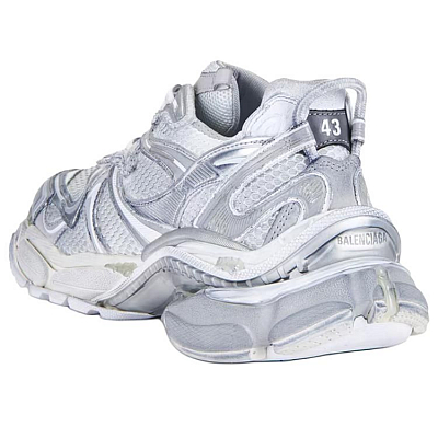Balenciaga Runner2.0 Low Top Chunky Sneakers Men's White