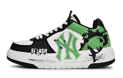 MLB Chunky Liner Skateboard Shoes Unisex Low Top Black/White/Green