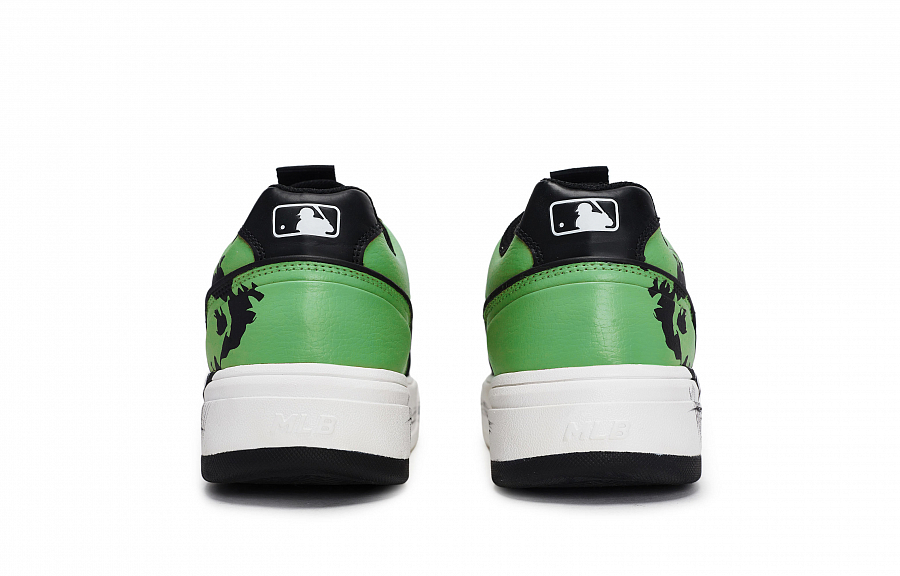 MLB Chunky Liner Skateboard Shoes Unisex Low Top Black/White/Green