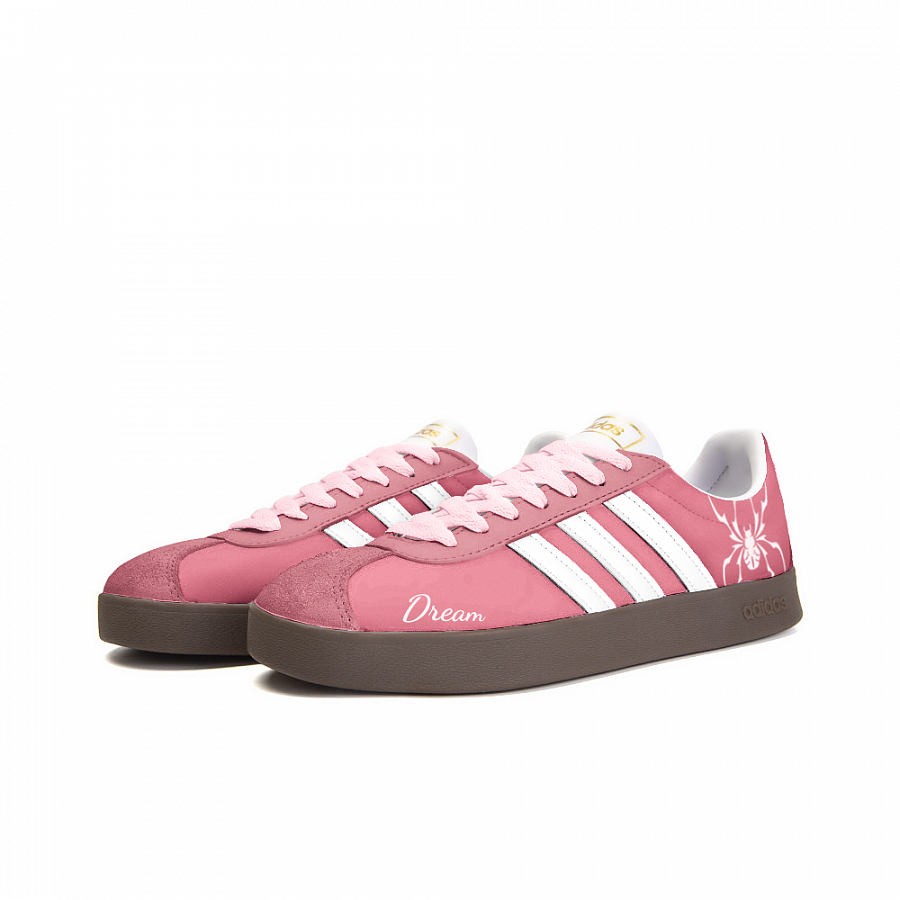 Adidas Neo VL Court 2.0 Past Love Anti-Slip Wear-Resistant Low-Top Skateboard Shoes Unisex Rose Red купить в интернет-магазине Yoocart с быстрой доставкой по России.