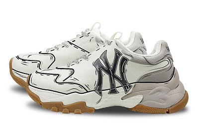 MLB Big Ball Chunky Sneakers Unisex Low Top Gray/Light Green