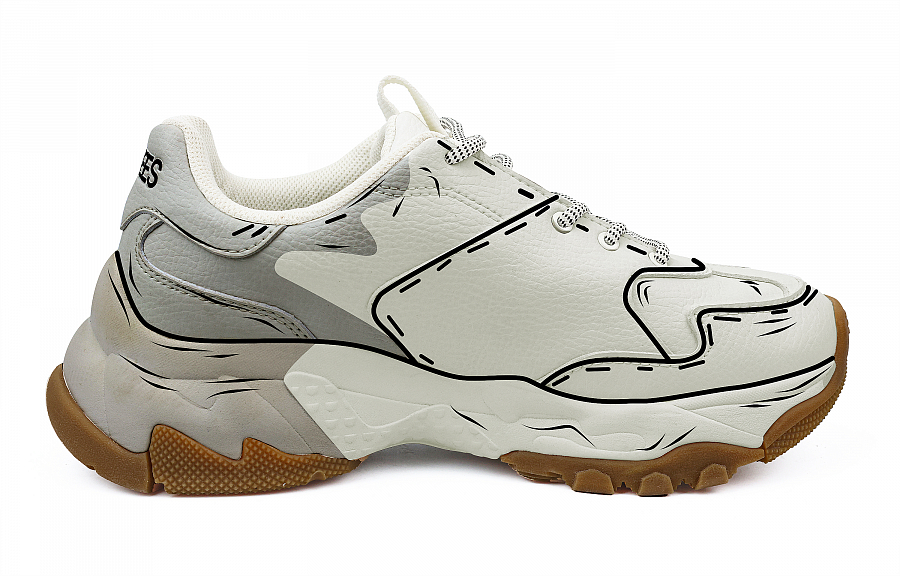 MLB Big Ball Chunky Sneakers Unisex Low Top Gray/Light Green