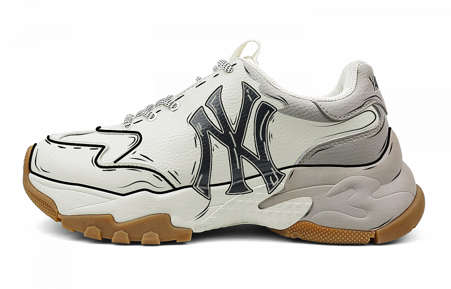 MLB Big Ball Chunky Sneakers Unisex Low Top Gray/Light Green