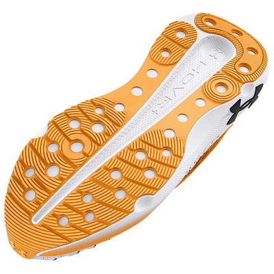 Under Armour Cushioning Slip Resistant And Abrasion Resistant Low Top Casual Running Shoes Women's Orange White