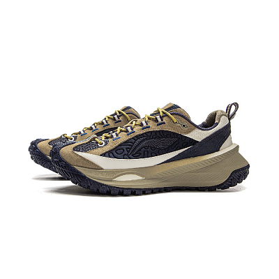 CHUMS x LiNing Travel Hero CRC Cushioning Low-Top Running Shoes Unisex Light Chestnut Brown