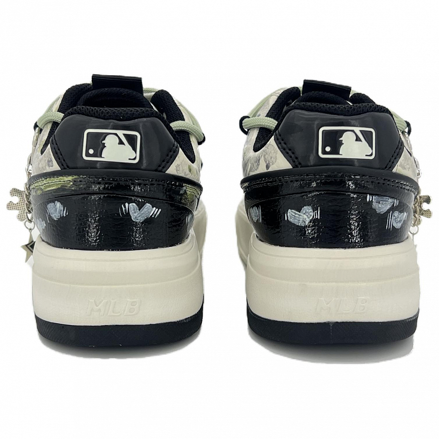 MLB Chunky Liner Anti-Slip Wear-Resistant Low-Top Skateboard Shoes Unisex Black Green