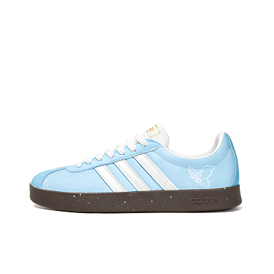 Adidas Neo VL Court 2.0 Anti Slip Wear Resistant Low Top Skateboard Shoes Unisex Sky Blue