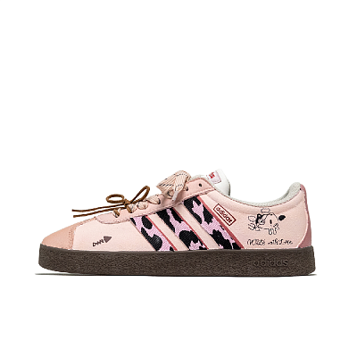 Adidas Neo VL Court 2.0 Anti Slip Wear Resistant Low Top Skateboard Shoes Unisex Pink