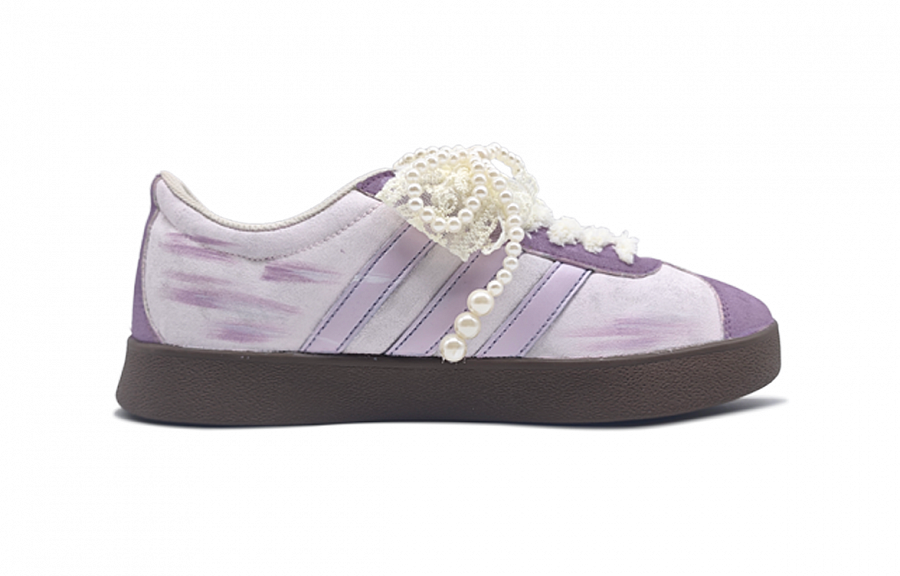 Adidas Neo VL Court Lifestyle Rose Mu Yu Anti Slip Wear Resistant Low Top Skateboard Shoes Unisex Purple купить в интернет-магазине Yoocart с быстрой доставкой по России.