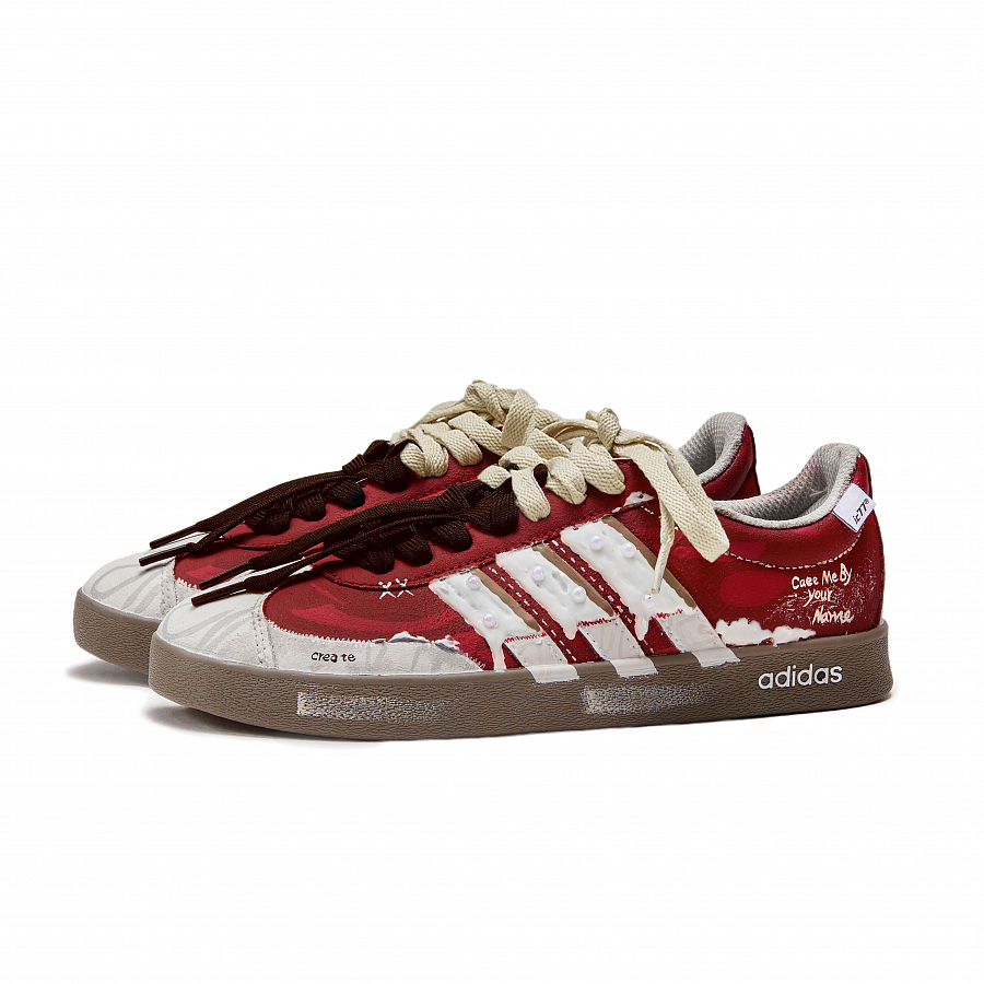 Adidas Neo VL Court 2.0 Skateboard Shoes Unisex Low-Top Red/White купить в интернет-магазине Yoocart с быстрой доставкой по России.