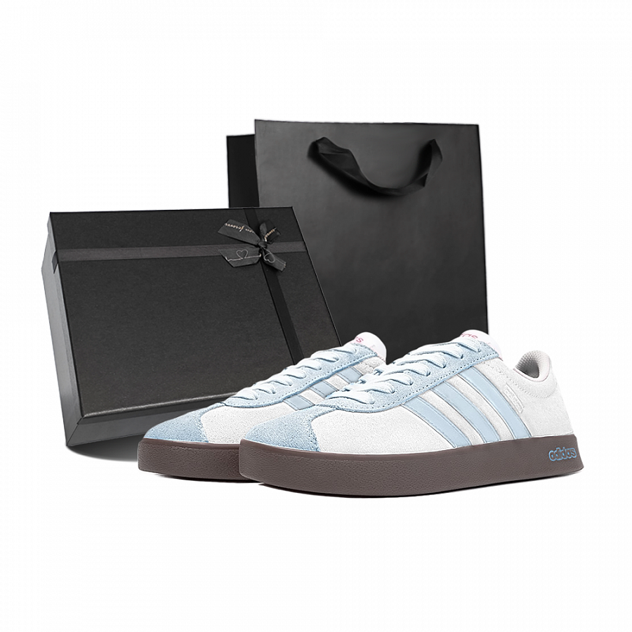 Adidas Neo VL Court 2.0 Anti Slip Wear Resistant Low Top Skateboard Shoes Unisex Blue White купить в интернет-магазине Yoocart с быстрой доставкой по России.