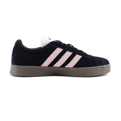 Adidas Neo VL Court 2.0 Anti Slip Wear Resistant Low Top Skateboard Shoes Unisex Black Pink