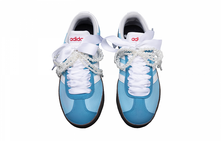 Adidas Neo VL Court Lifestyle Ice Blue Essence Slip Resistant Low Top Skateboard Shoes Unisex Blue White купить в интернет-магазине Yoocart с быстрой доставкой по России.