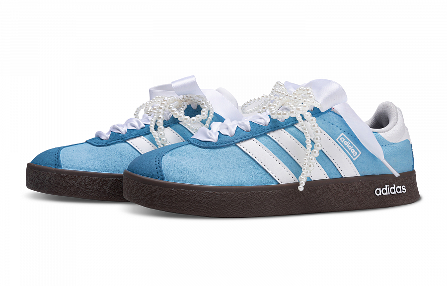 Adidas Neo VL Court Lifestyle Ice Blue Essence Slip Resistant Low Top Skateboard Shoes Unisex Blue White купить в интернет-магазине Yoocart с быстрой доставкой по России.