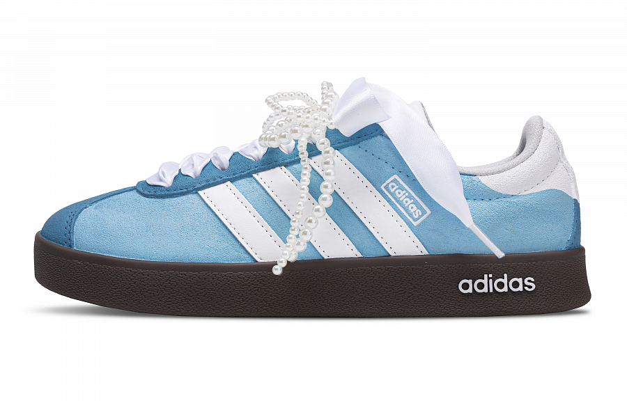 Adidas Neo VL Court Lifestyle Ice Blue Essence Slip Resistant Low Top Skateboard Shoes Unisex Blue White купить в интернет-магазине Yoocart с быстрой доставкой по России.