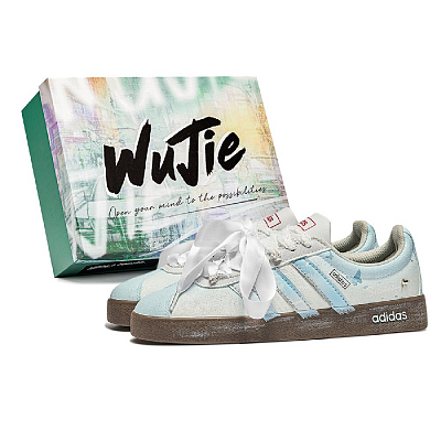 Adidas Neo VL Court 2.0 Lifestyle Wujie, Box, Blue Stack Slip Resistant Low Top Skateboard Shoes Unisex Blue Brown