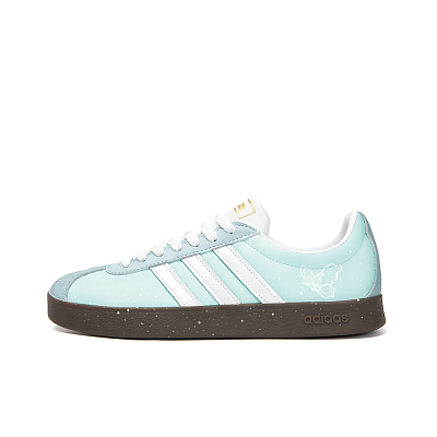 Adidas Neo VL Court 2.0 Vintage Clock Anti Slip Wear Resistant Low Top Skateboard Shoes Unisex Cyan