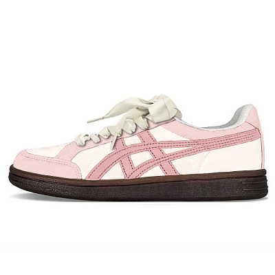 Onitsuka Tiger Advanti Slip Resistant Low Top Skateboard Shoes Unisex Pink Beige