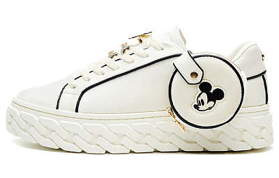 LI-NING 1990 Beige Mouse Wear-Resistant Low-Top Skateboard Shoes Women's Ecru