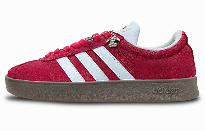 Adidas Neo VL Court 2.0 Anti Slip Wear Resistant Low Top Skateboard Shoes Unisex Red