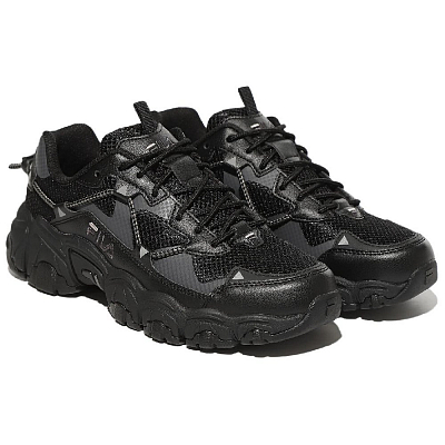 FILA Fluid Low Top Casual Shoes Unisex Black