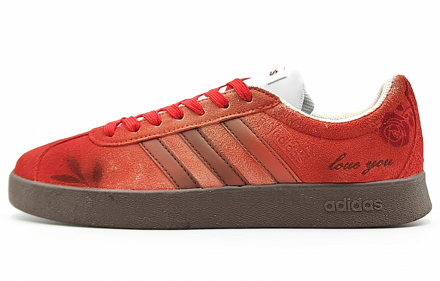 Adidas Neo VL Court Lifestyle Anti Slip Wear Resistant Low Top Skateboard Shoes Unisex Red купить в интернет-магазине Yoocart с быстрой доставкой по России.