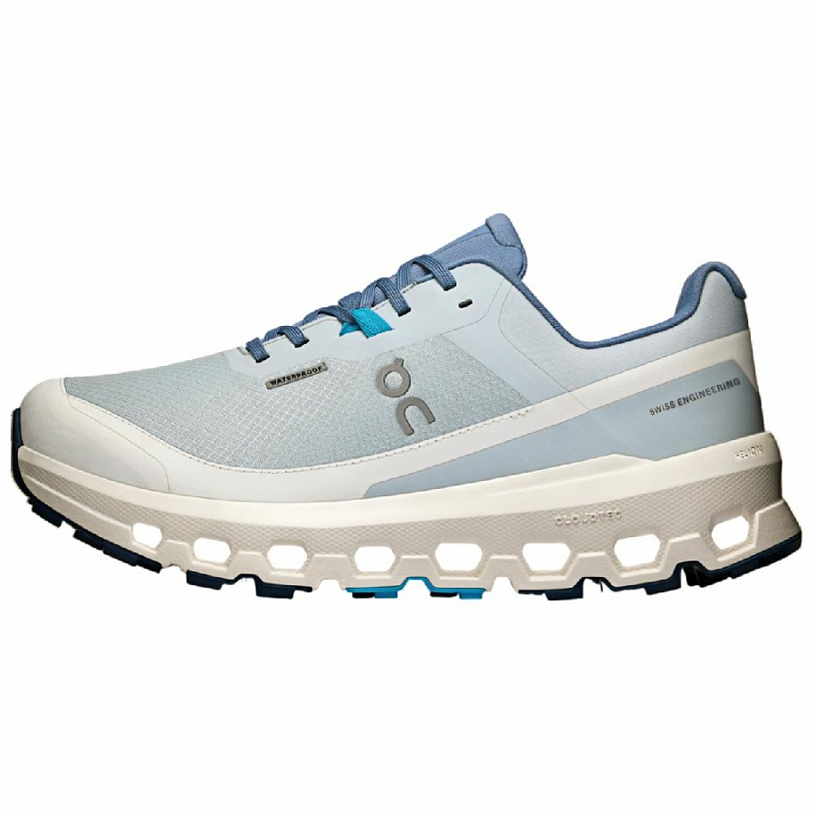 On Cloudvista 2 Anti-Slip Wear-Resistant Low-Top Running Shoes Women's Blue White