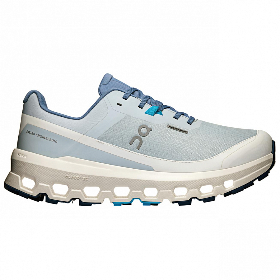 On Cloudvista 2 Anti-Slip Wear-Resistant Low-Top Running Shoes Women's Blue White