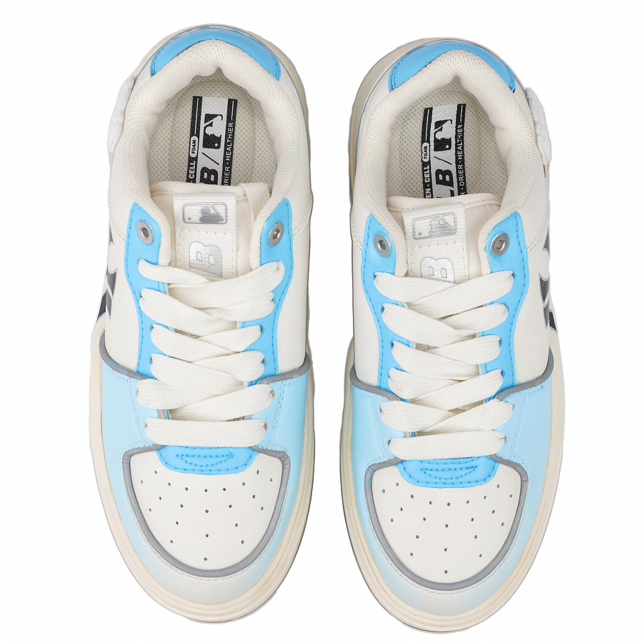 MLB Chunky Liner Slip-Resistant Low-Top Skateboard Shoes Unisex Blue White