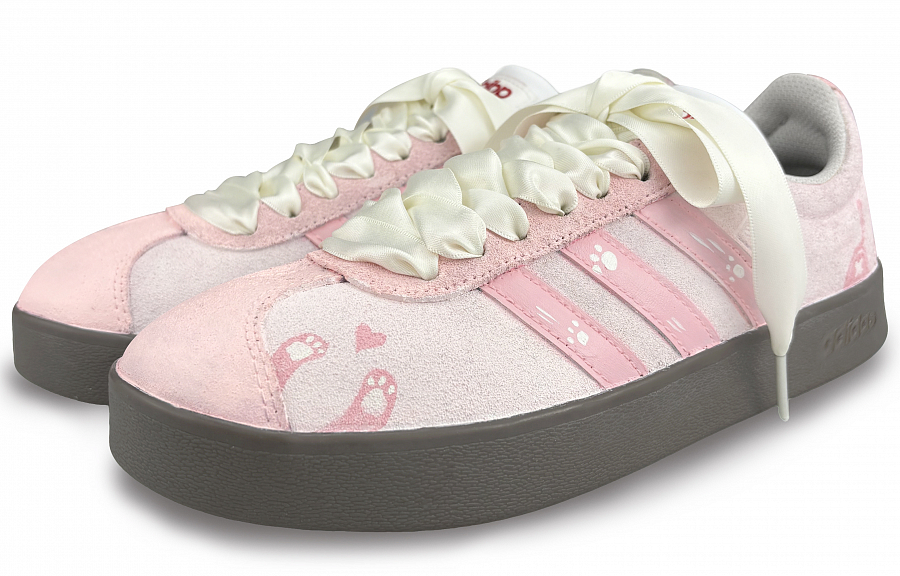 Adidas Neo VL Court Lifestyle Low Top Skateboard Shoes Unisex Cherry Blossom Pink купить в интернет-магазине Yoocart с быстрой доставкой по России.