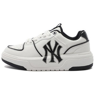MLB Chunky Liner Anti-Slip And Wear-Resistant Height Increasing Low-Top Skateboard Shoes Unisex White