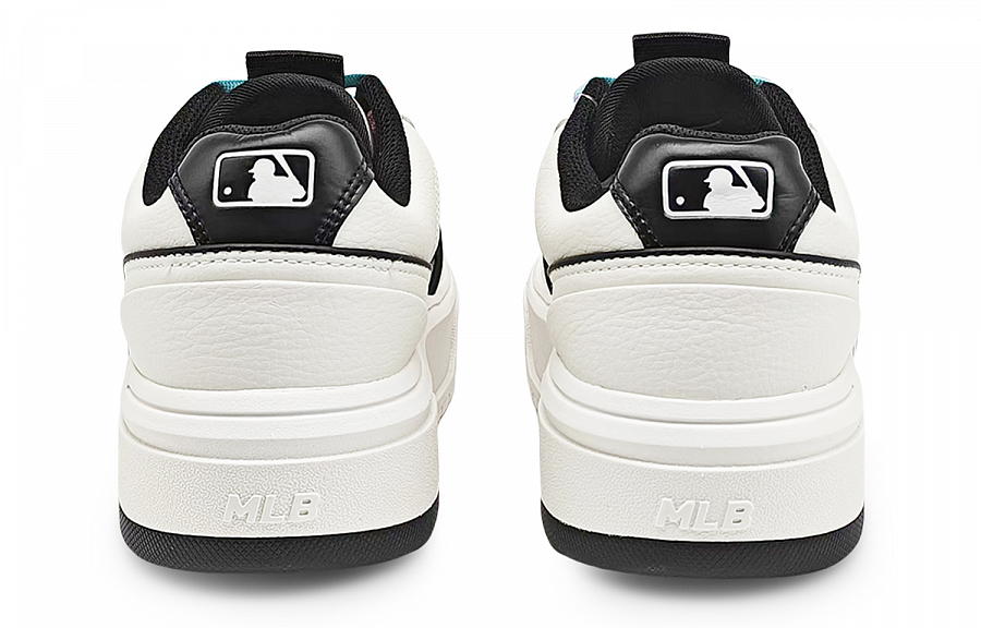 MLB Chunky Liner Abrasion Resistant Low Top Skateboard Shoes Unisex Black White Green
