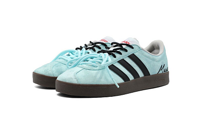 Adidas Neo VL Court Lifestyle Mint Rock Sugar Anti Slip Wear Resistant Low Top Skateboard Shoes Unisex Blue Black