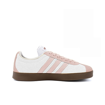 Adidas Neo Anti Slip Wear Resistant Low Top Skateboard Shoes Unisex Pink White