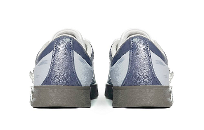 Adidas Neo VL Court Lifestyle Monet's Butterfly Anti Slip Wear Resistant Low Top Skateboard Shoes Unisex Dusty Blue