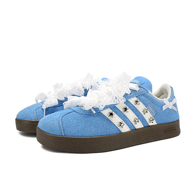 Adidas Neo VL Court 2.0 Anti-Slip Wear-Resistant Low-Top Skateboard Shoes Unisex Blue White