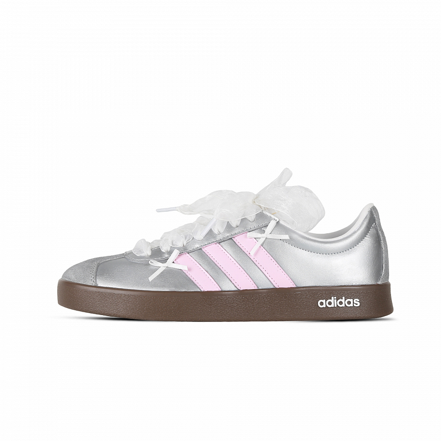 Adidas Neo VL Court 2.0 Dream Ballet Anti-Slip Wear-Resistant Low-Top Skateboard Shoes Unisex Silver Pink купить в интернет-магазине Yoocart с быстрой доставкой по России.